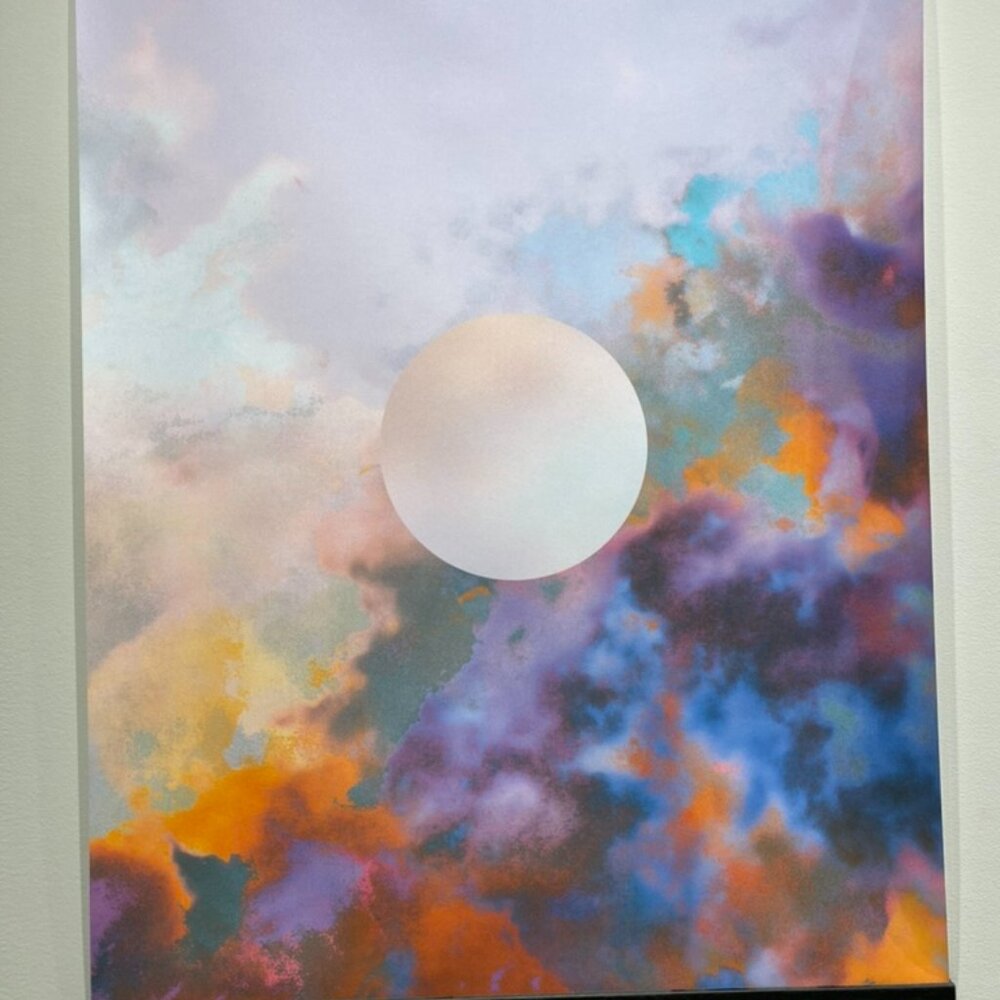 Large fabric/cloth poster with magnetic hanger - Moon